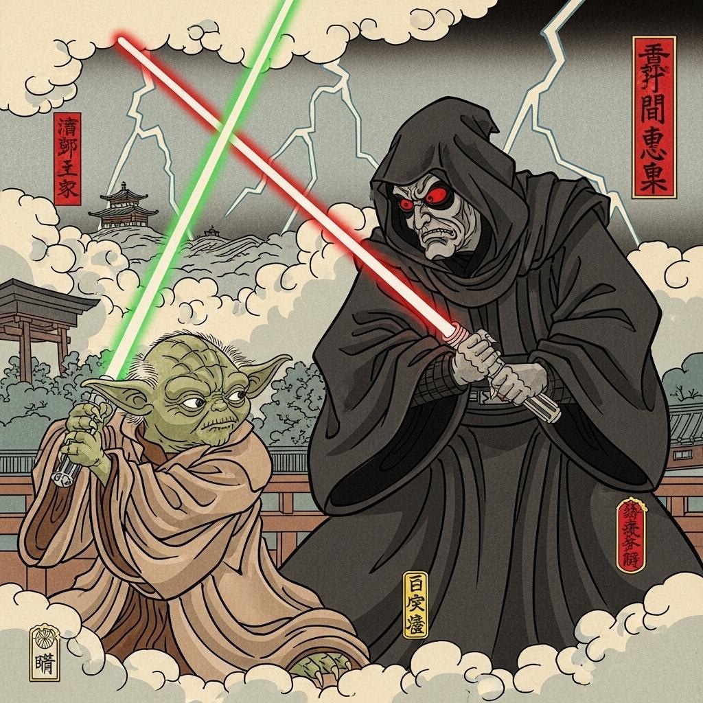 浮世絵で描くスターウォーズ