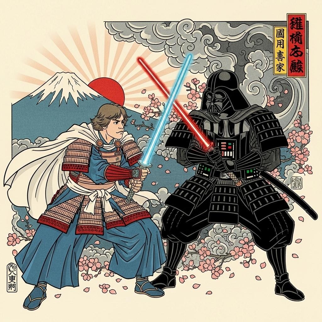 浮世絵で描くスターウォーズ