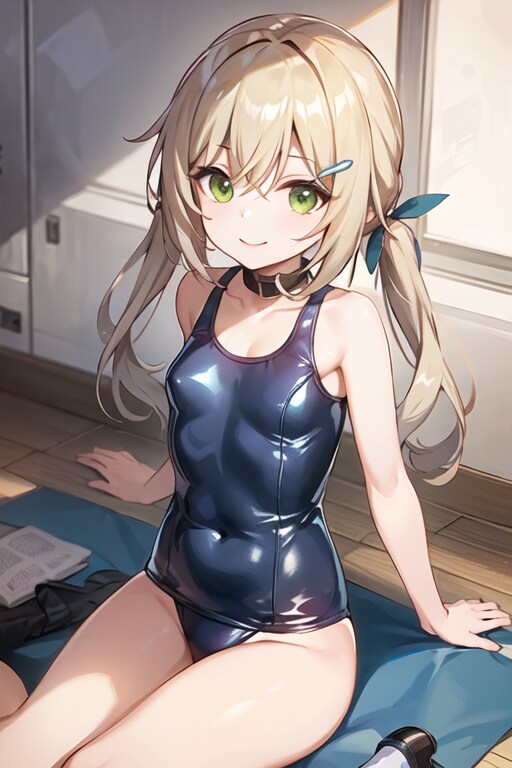 テッカテカスク水青雀ちゃん
