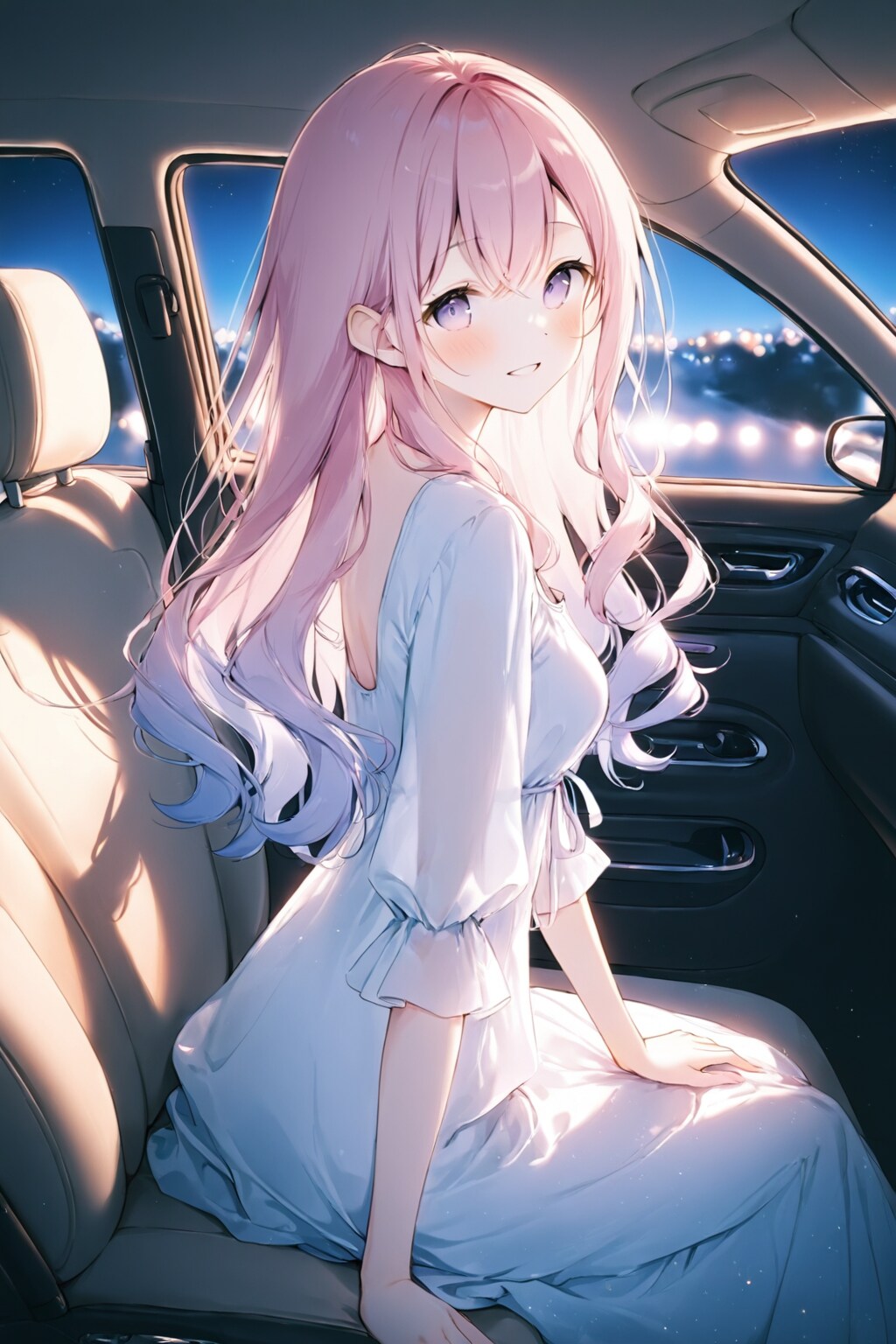 車に戻った2人