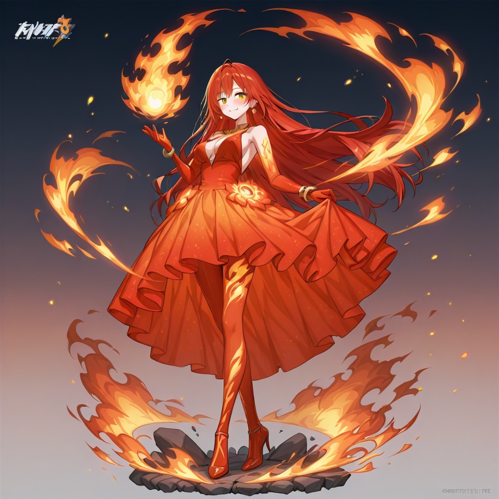 火炎の魔女イレーネ | の人気AIイラスト・グラビア