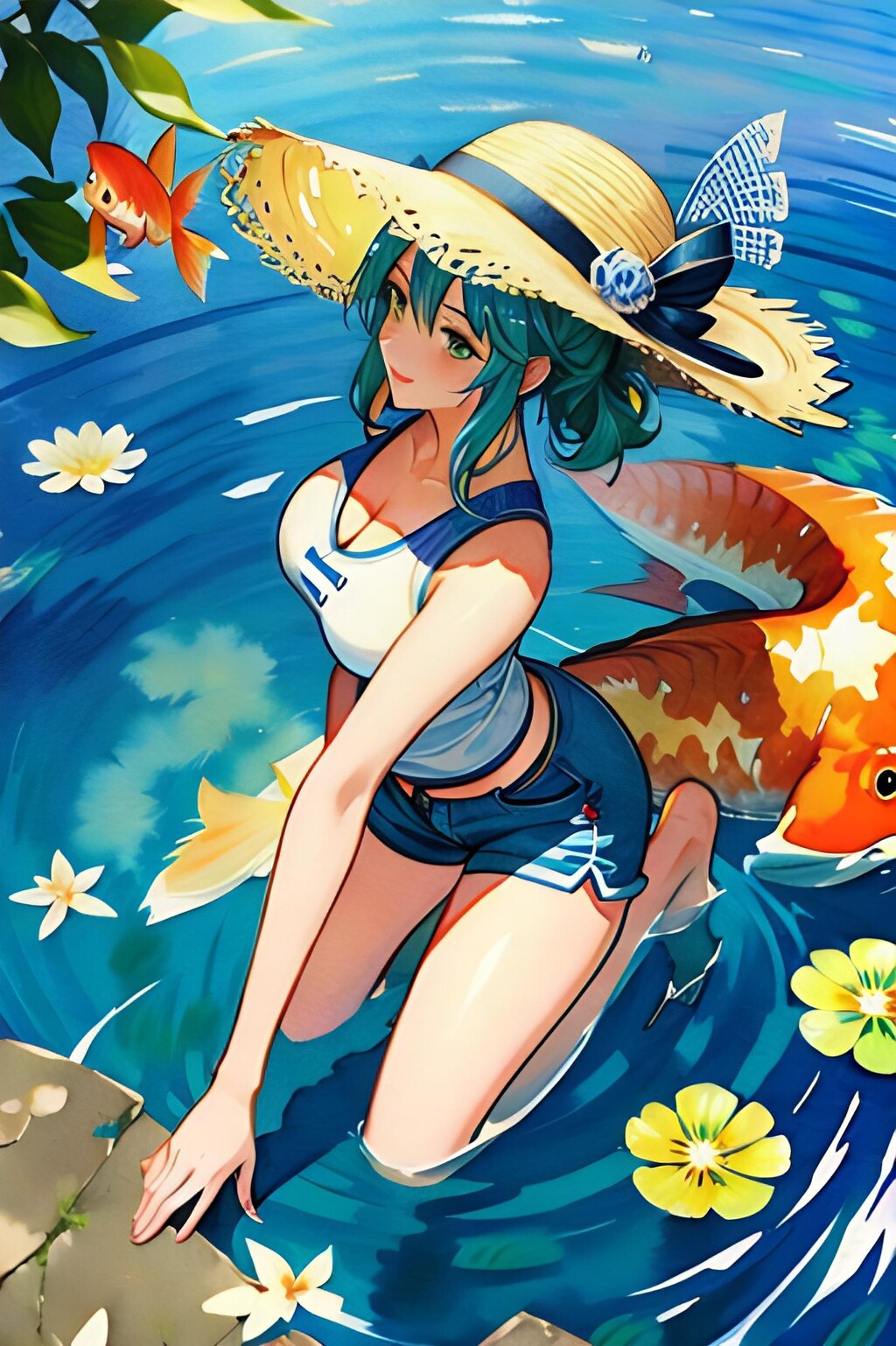 金魚と鯉とぽっちゃり女子