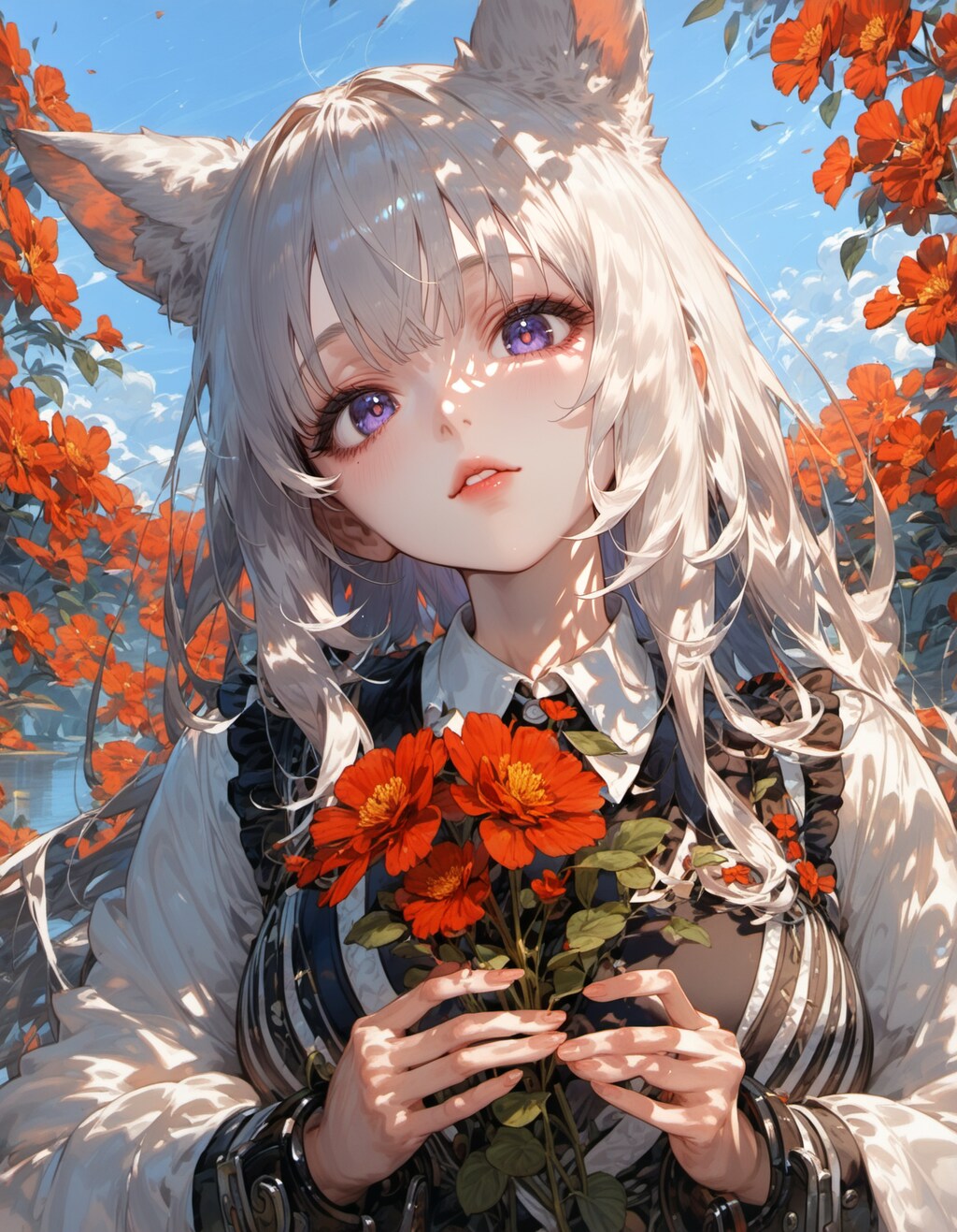 Floral Neko