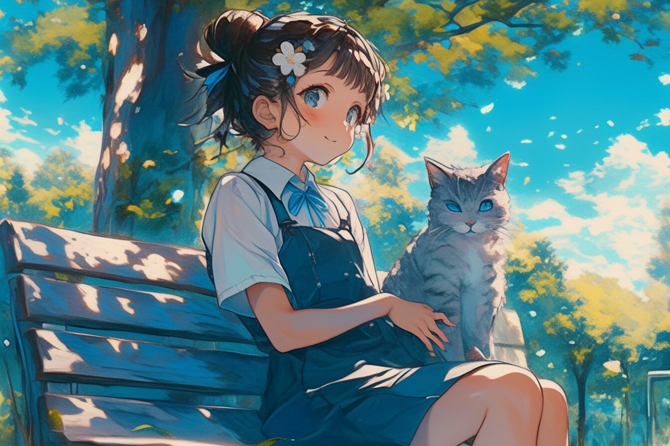 猫🐈とおだんごちゃん🍡✨42 | の人気AIイラスト・グラビア