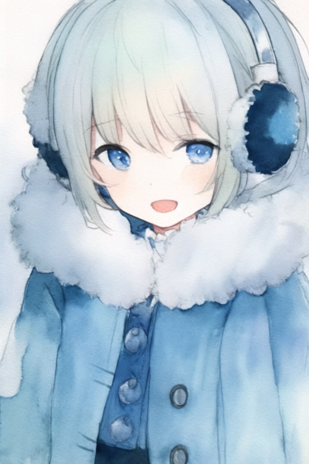 暖かい格好の子