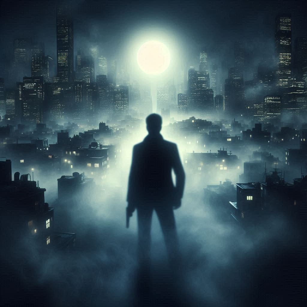 孤独なシルエット動きだせば