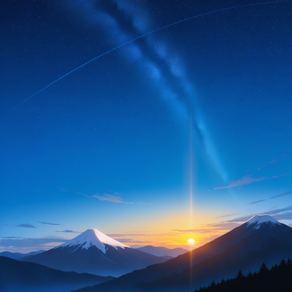 夜明けの光景