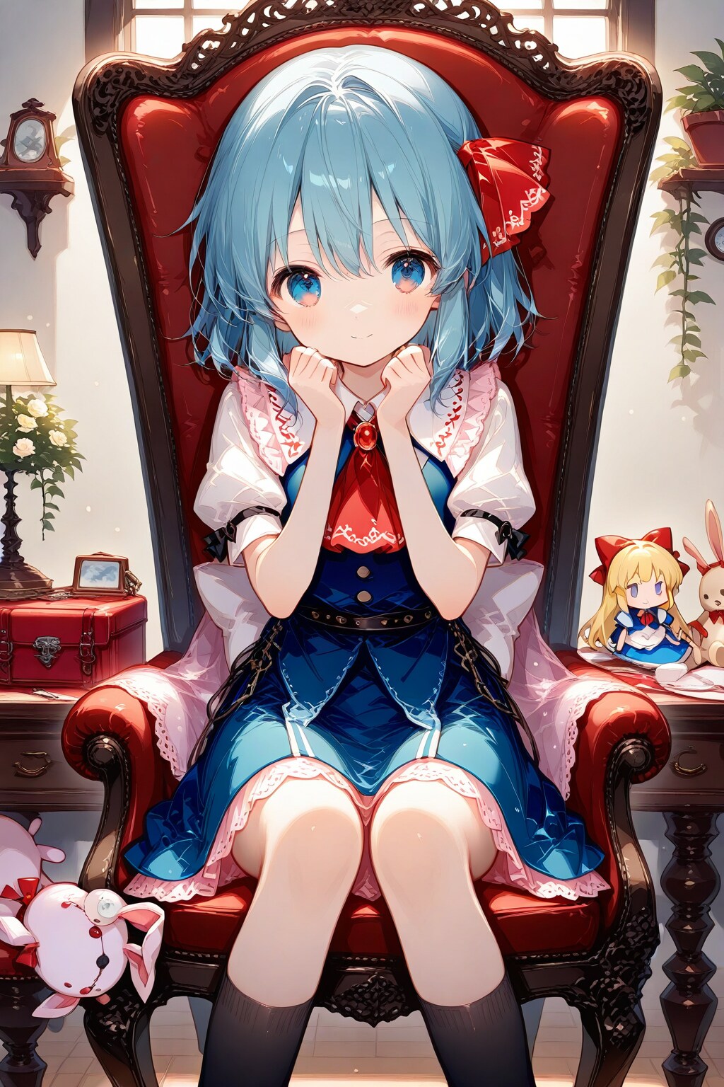 何故か青髪になったアリス | の人気AIイラスト・グラビア