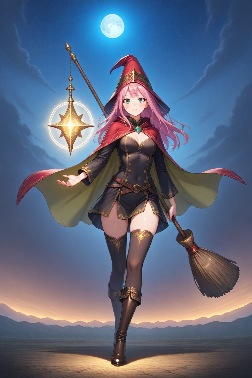 AURA.   赤いマントの魔女