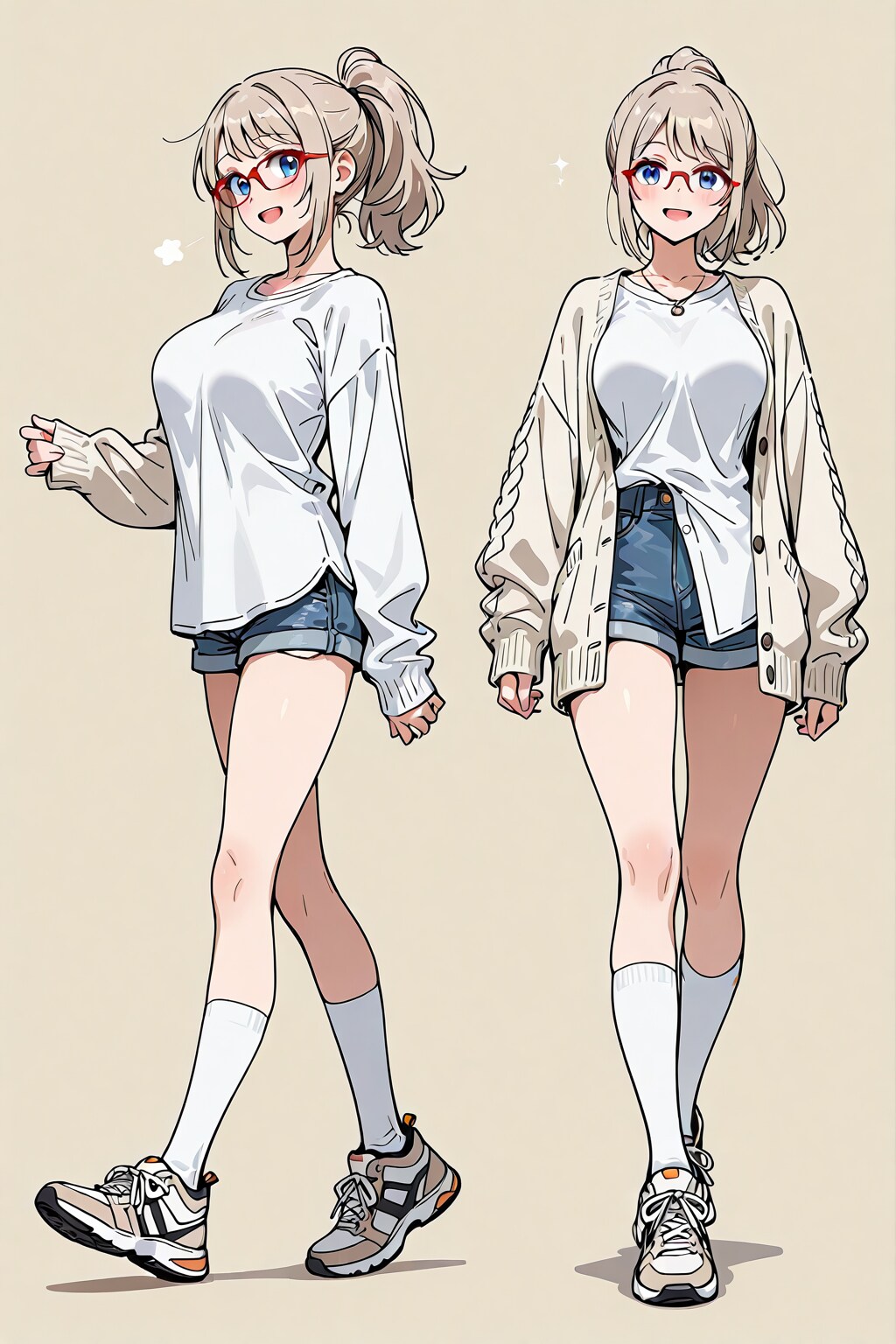 スタッフちゃんの足元2 | の人気AIイラスト・グラビア