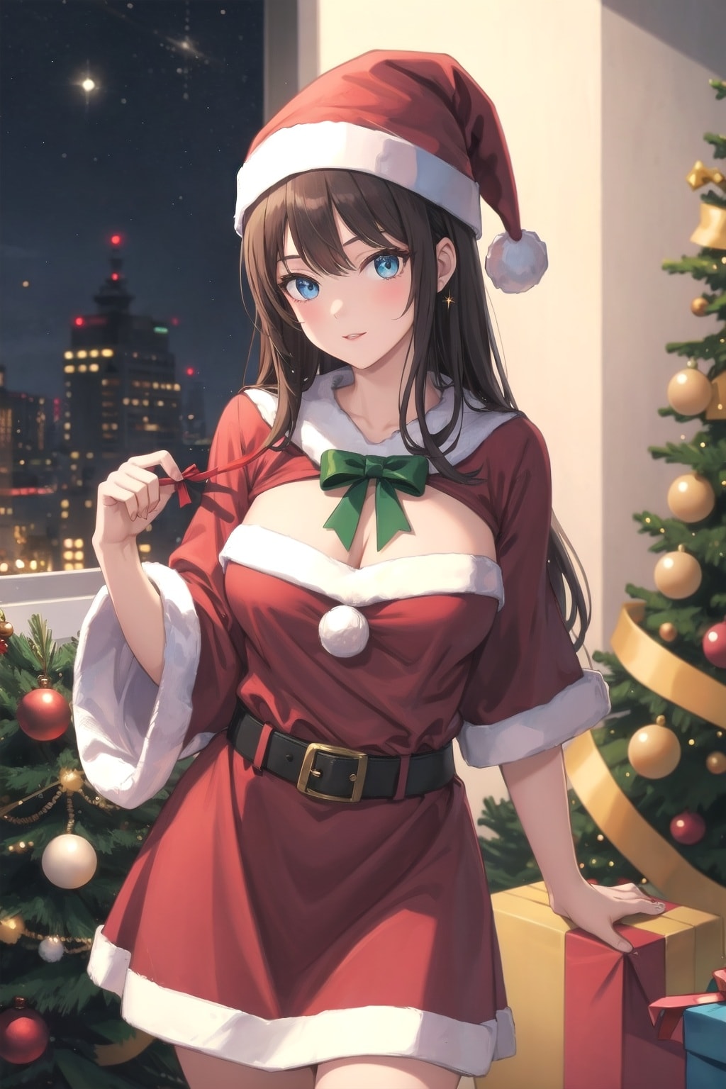 サンタコスの美少女