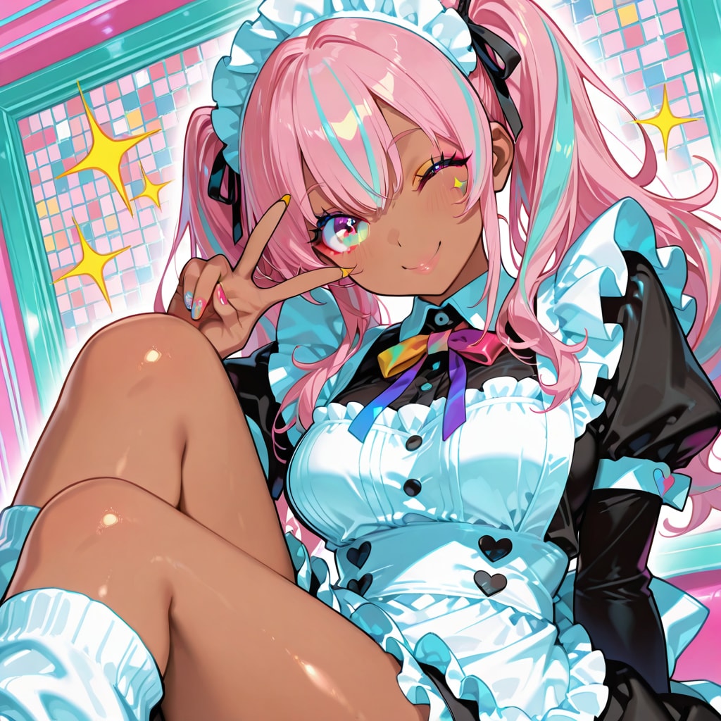 盛り盛りデコ☆ギャルメイド爆誕