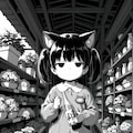 花屋でバイトする猫子 3枚目