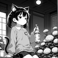 花屋でバイトする猫子 6枚目