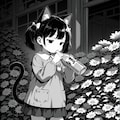 花屋でバイトする猫子 5枚目