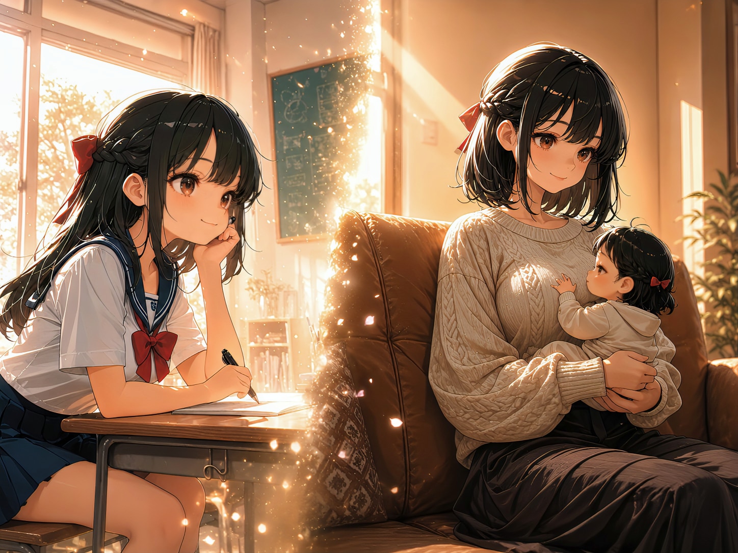 制服の少女は、やがて母になる | の人気AIイラスト・グラビア