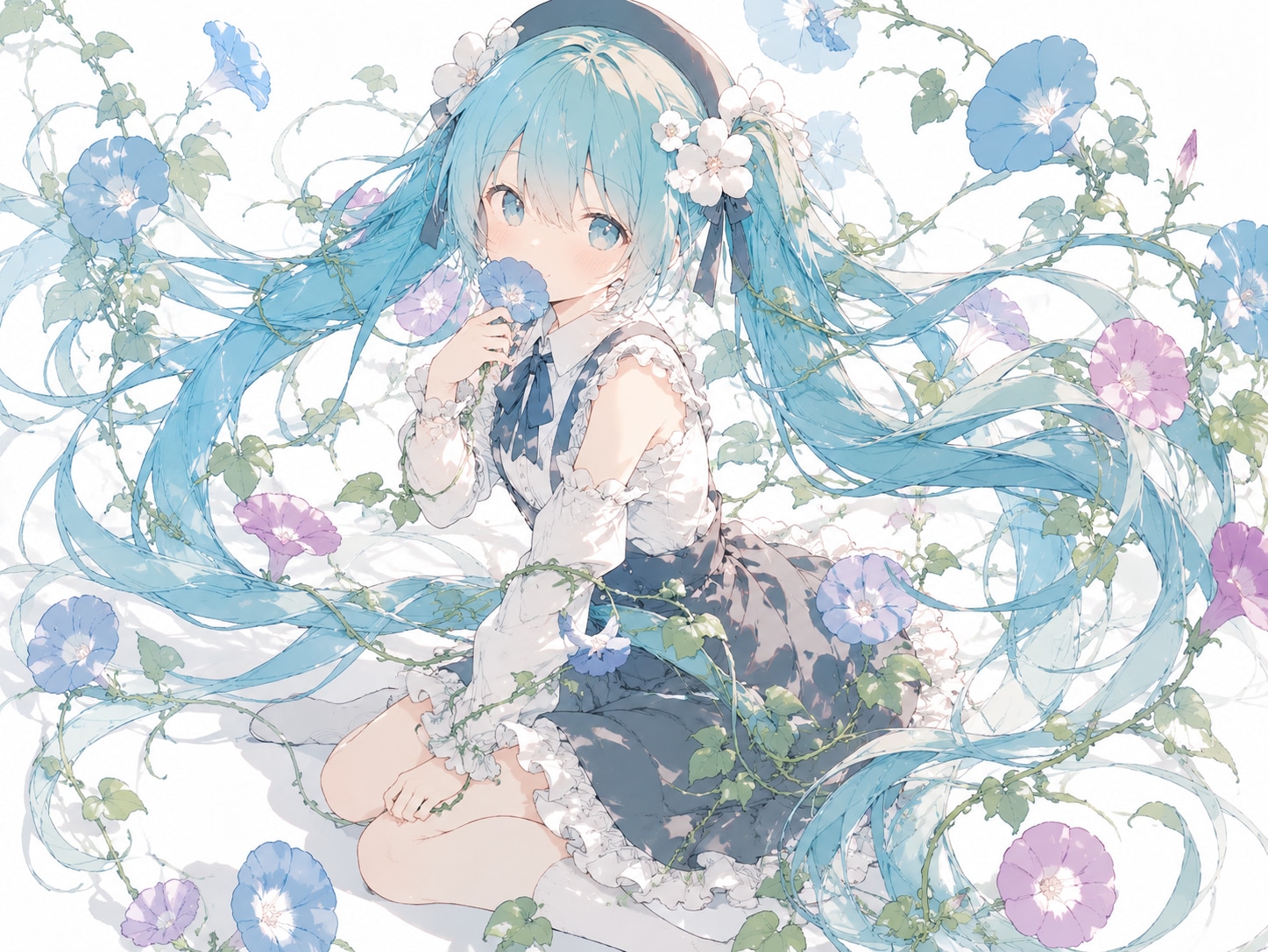 アサガオとミク | の人気AIイラスト・グラビア