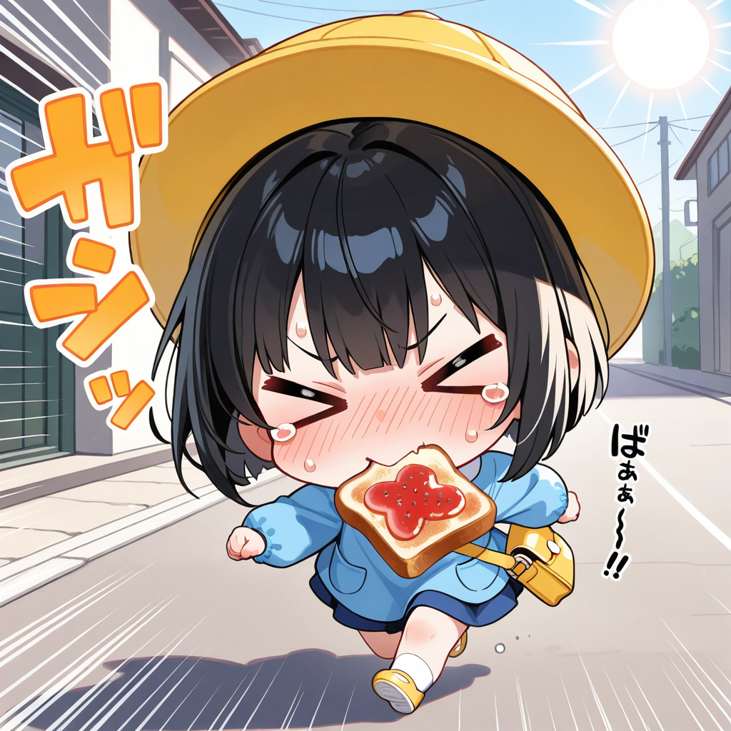 ようちえんのばすにのりおくれちゃいまちゅ！！