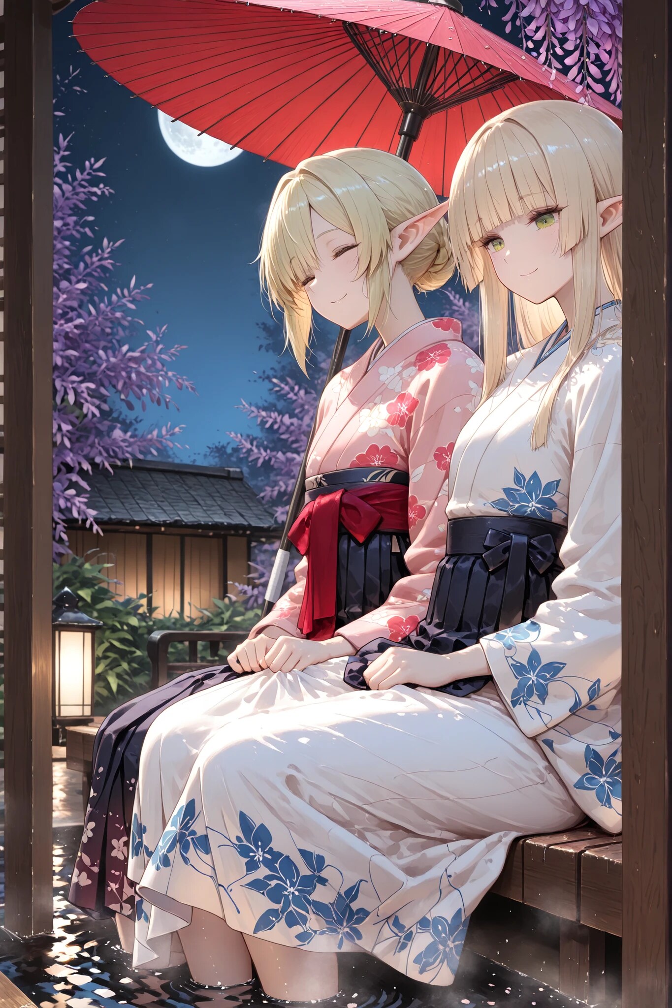 足湯(完 | の人気AIイラスト・グラビア