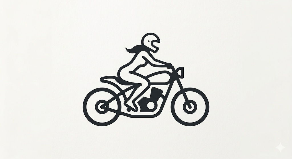 バイク女子=ミニマリズム