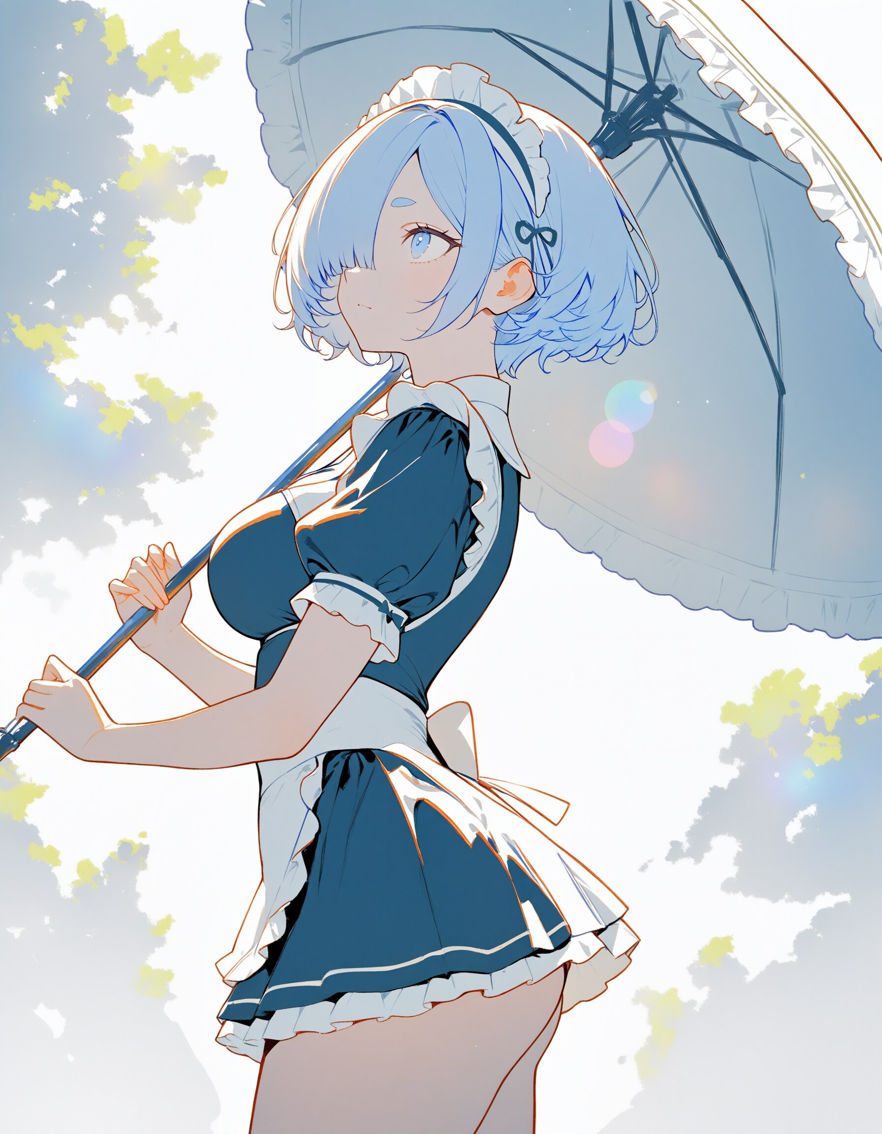 日傘メイド姉さんXL | の人気AIイラスト・グラビア