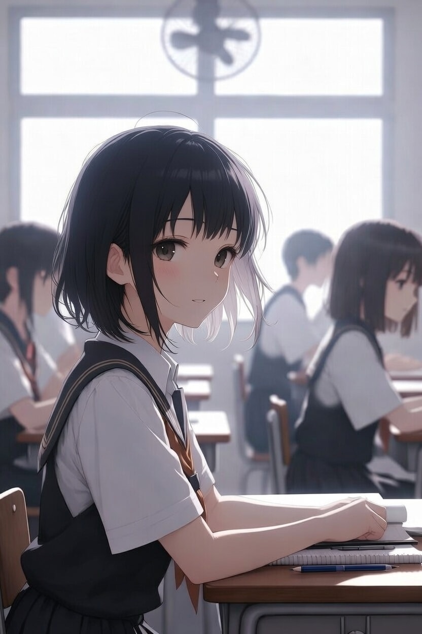 隣の席の娘 | の人気AIイラスト・グラビア