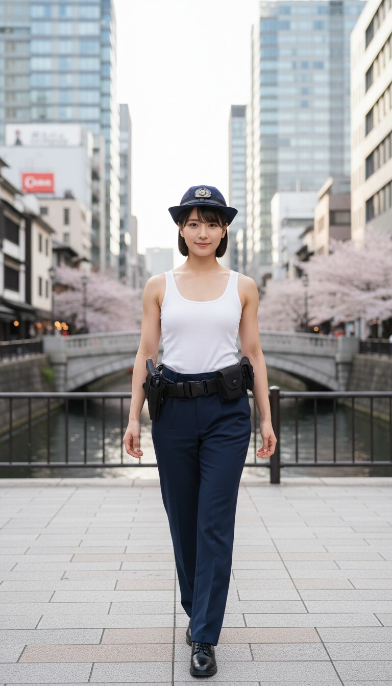 Gemini実写特集　かっこかわいい婦警佐久間夏綺の日本橋パトロール
