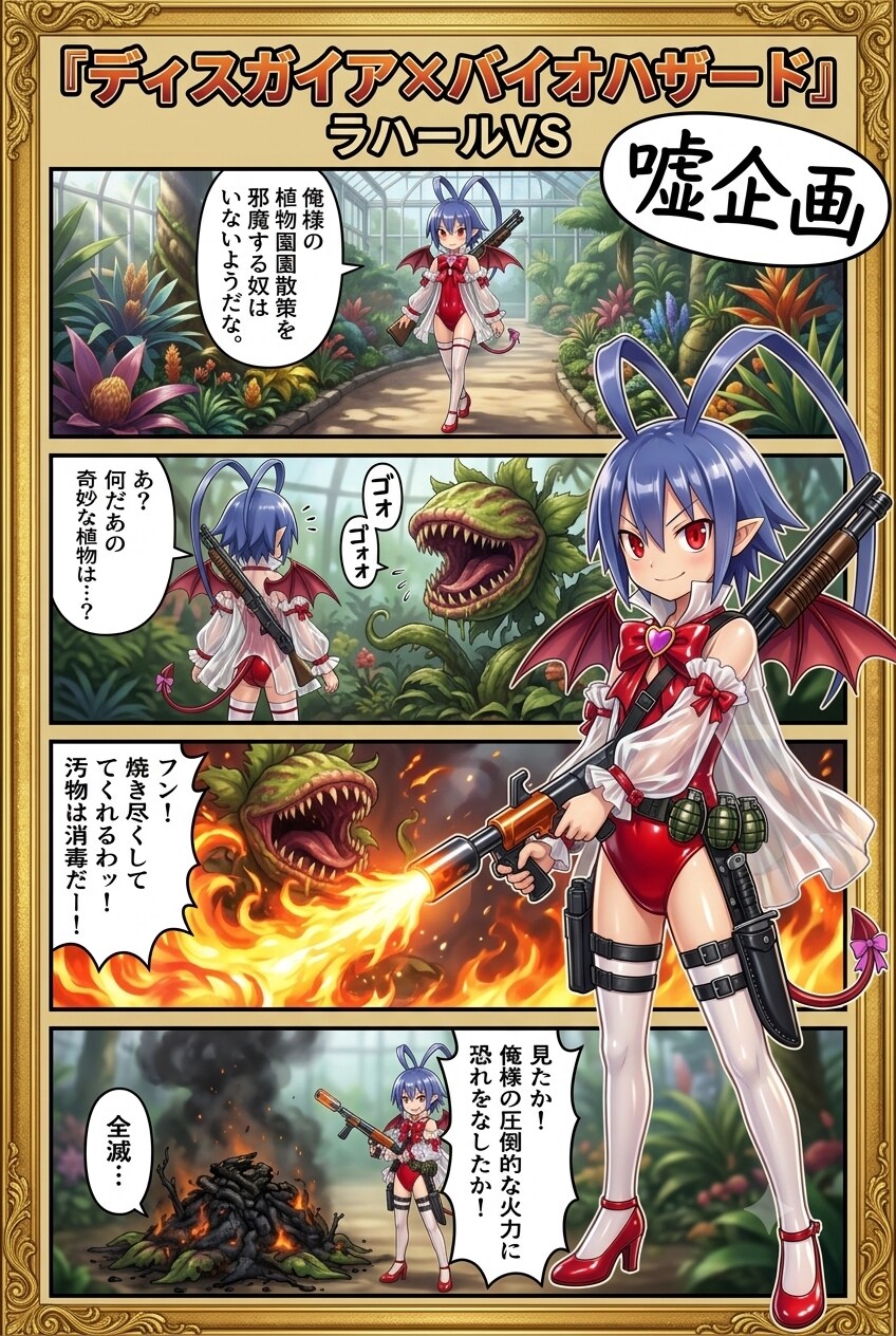 ディスガイア✕バイオハザード　ラハールVS3