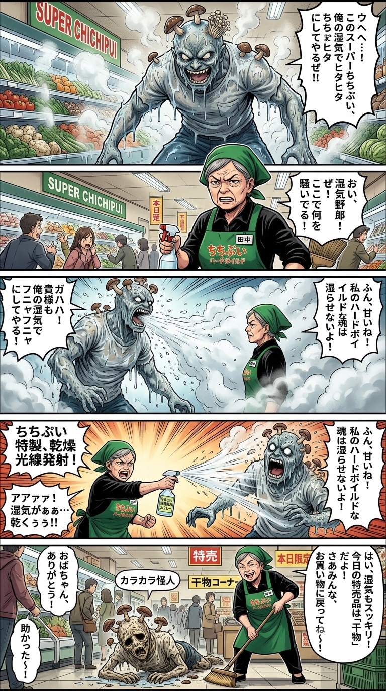 湿気ムンムン怪人の対処法
