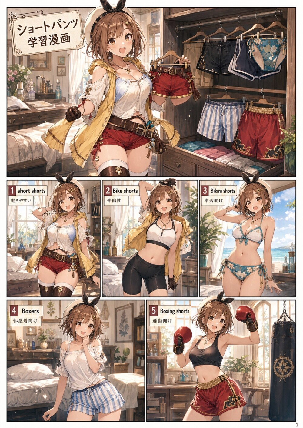 錬金術師のショートパンツ学習漫画