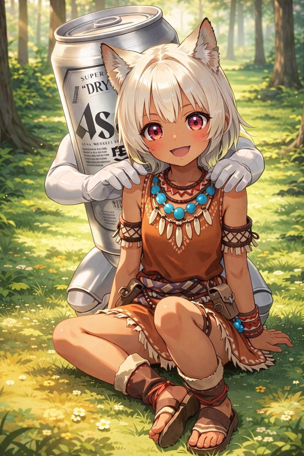 謎の海産物さんのアイコンより狼耳民族の女の子