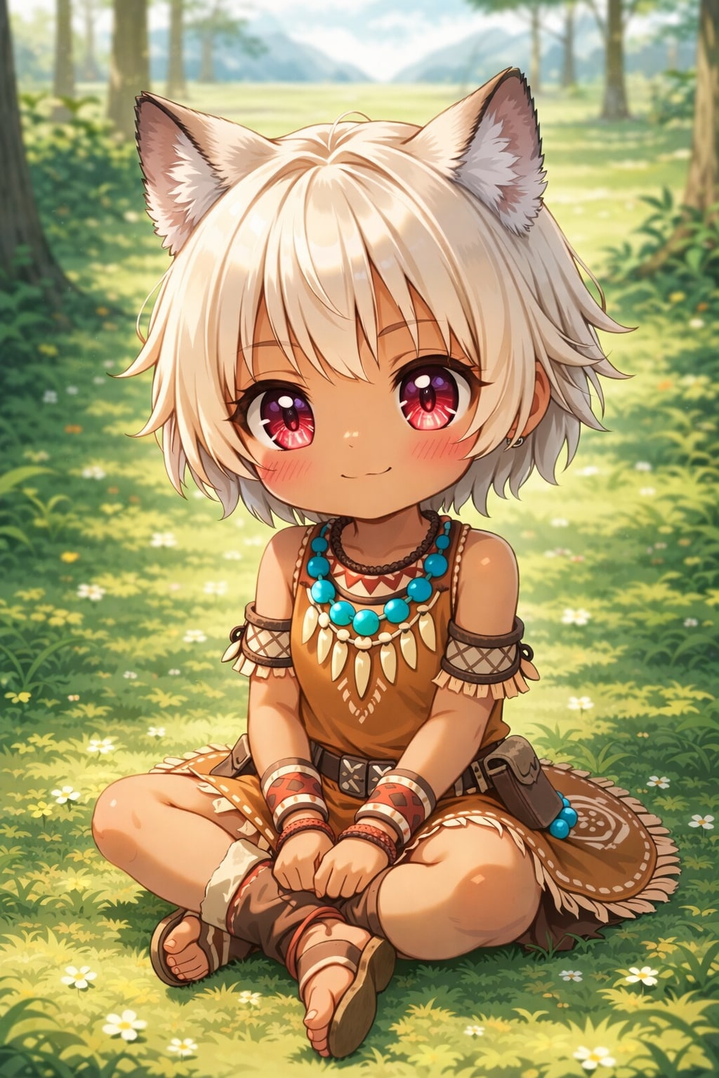 謎の海産物さんのアイコンより狼耳民族の女の子