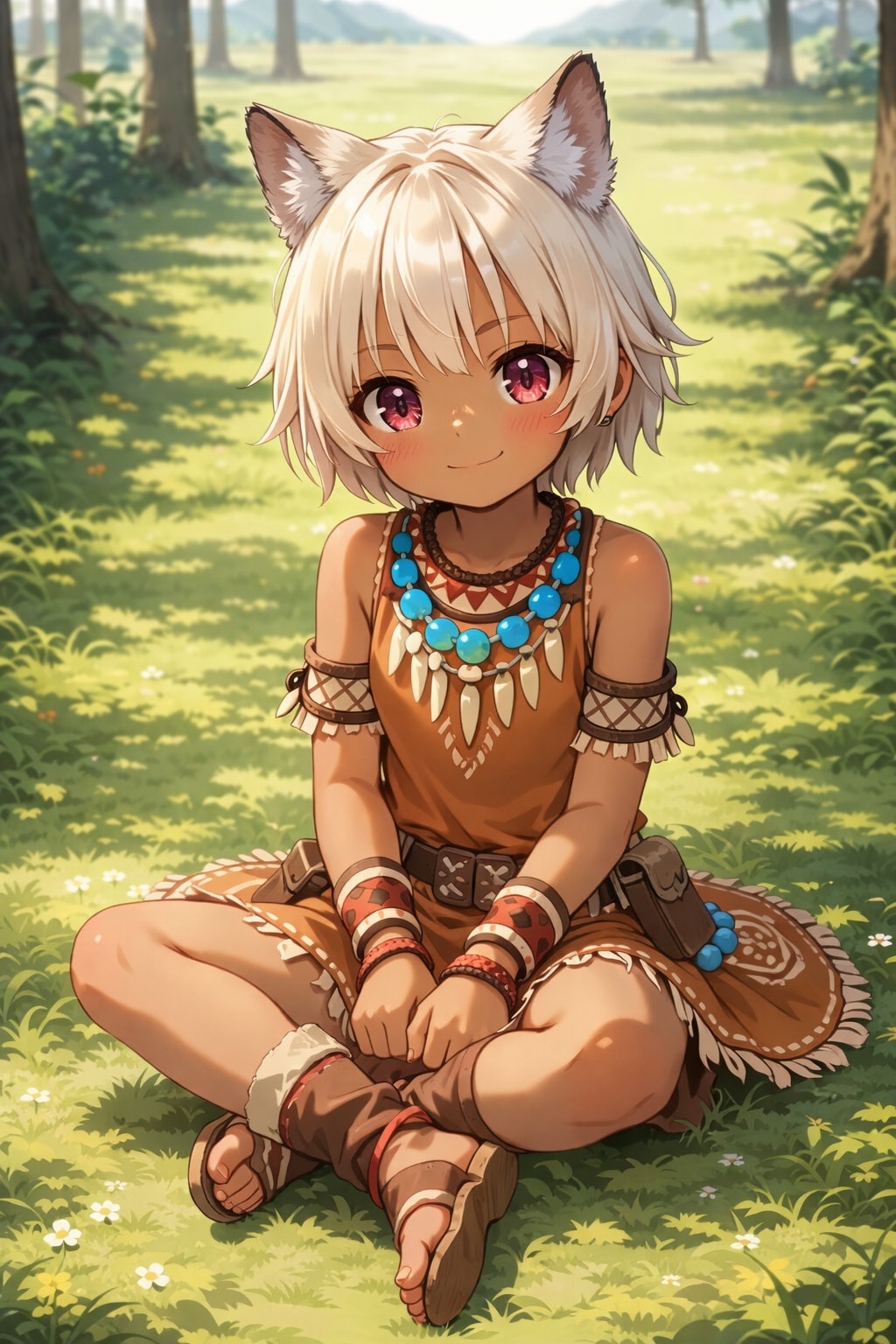 謎の海産物さんのアイコンより狼耳民族の女の子 | の人気AIイラスト・グラビア