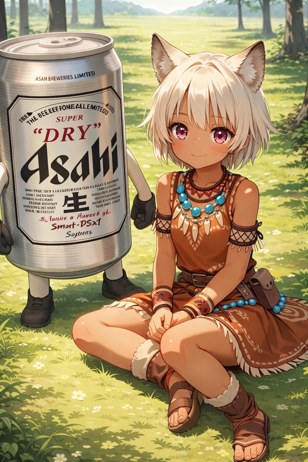 謎の海産物さんのアイコンより狼耳民族の女の子