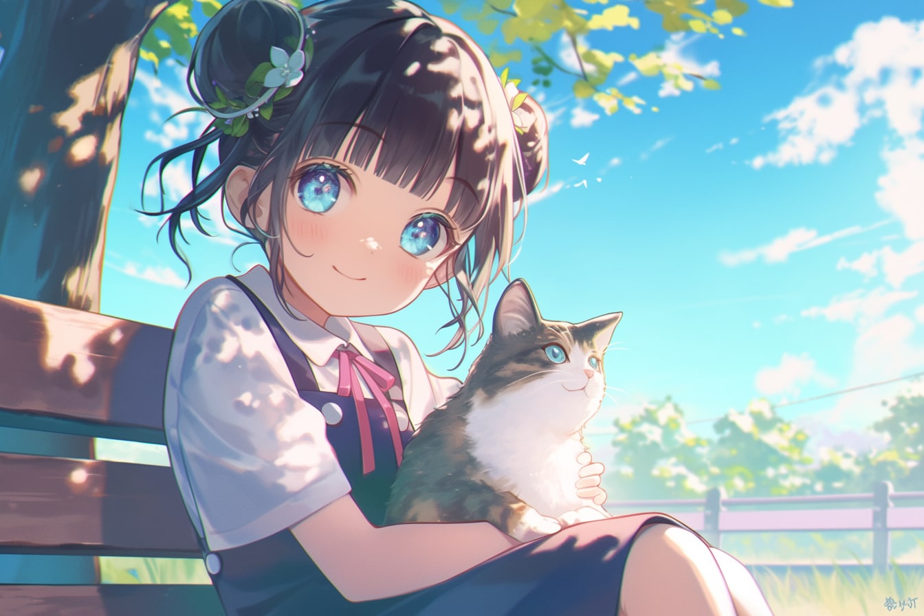 猫🐈とおだんごちゃん🍡✨166