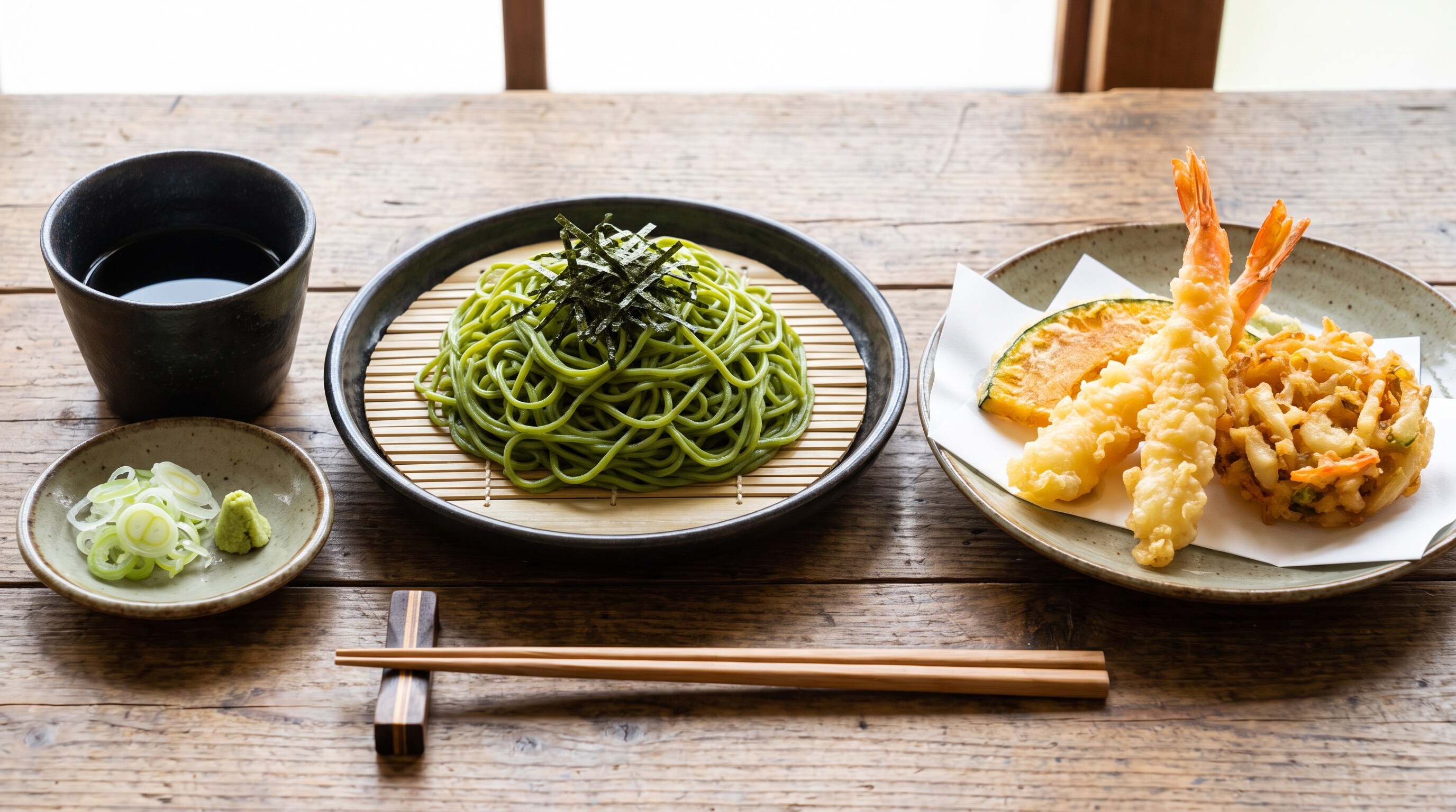 摩訶不思議食堂の茶蕎麦膳