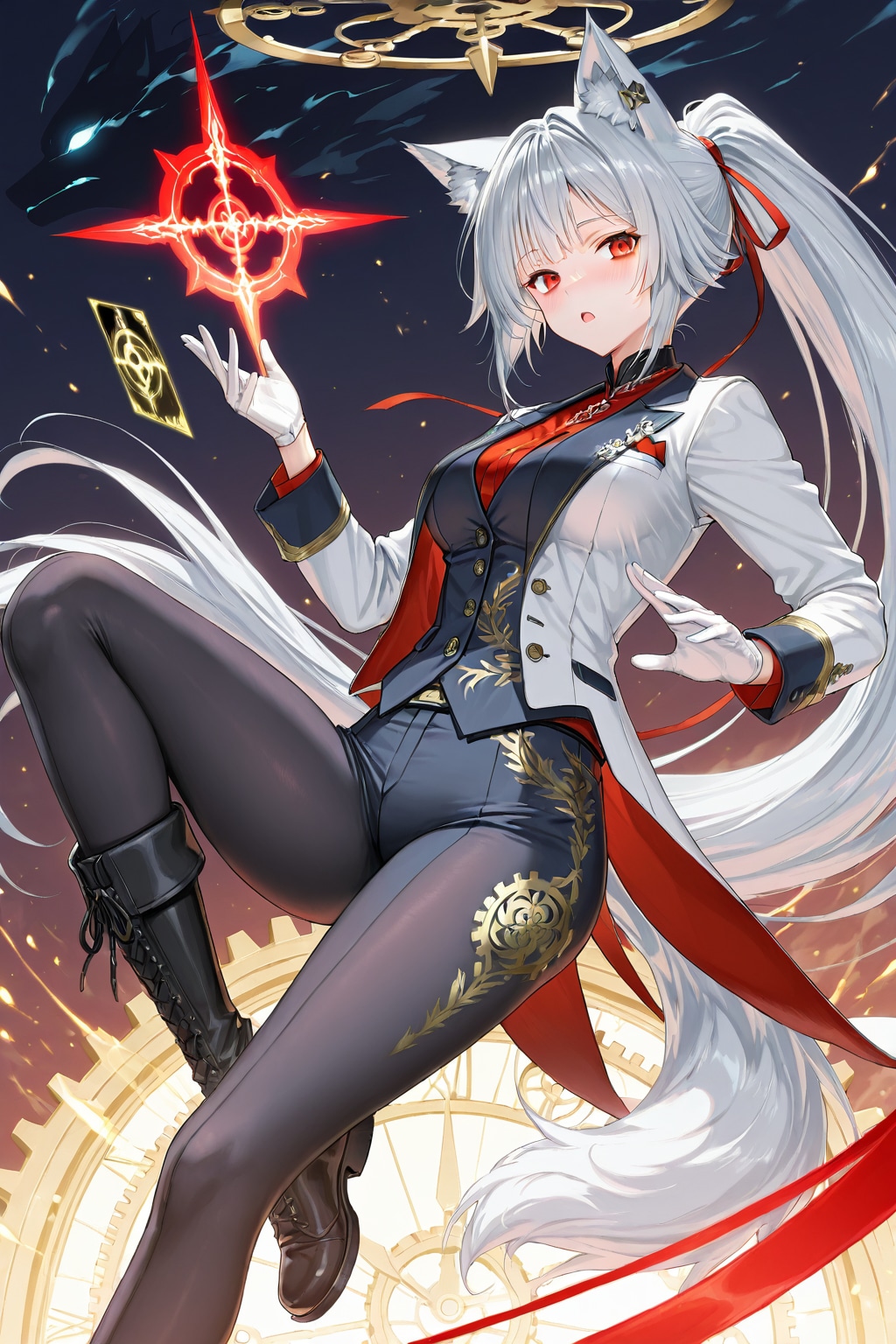 ♠️ドラゴニア王国第十八王女「運命の改竄者」フェンリ | の人気AIイラスト・グラビア