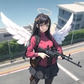 武装した天使の少女 3枚目