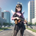 武装した天使の少女 5枚目