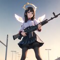 武装した天使の少女 7枚目