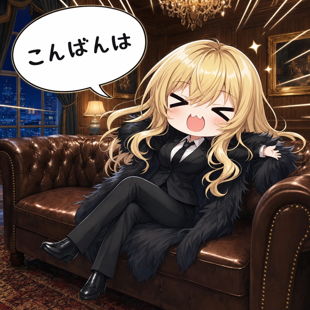 くつろぎ中のエリザベス