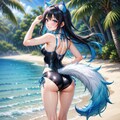 ケモみみ水着 3枚目