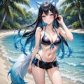 ケモみみ水着 5枚目
