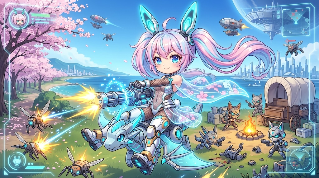 ももツイぴょん。たたかう