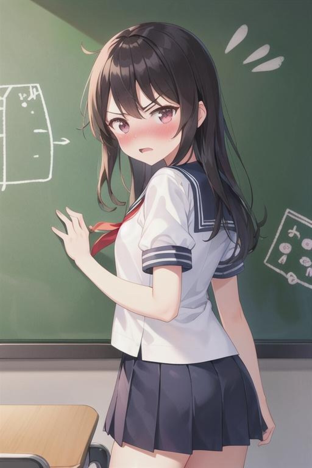 何も書いてないわよ