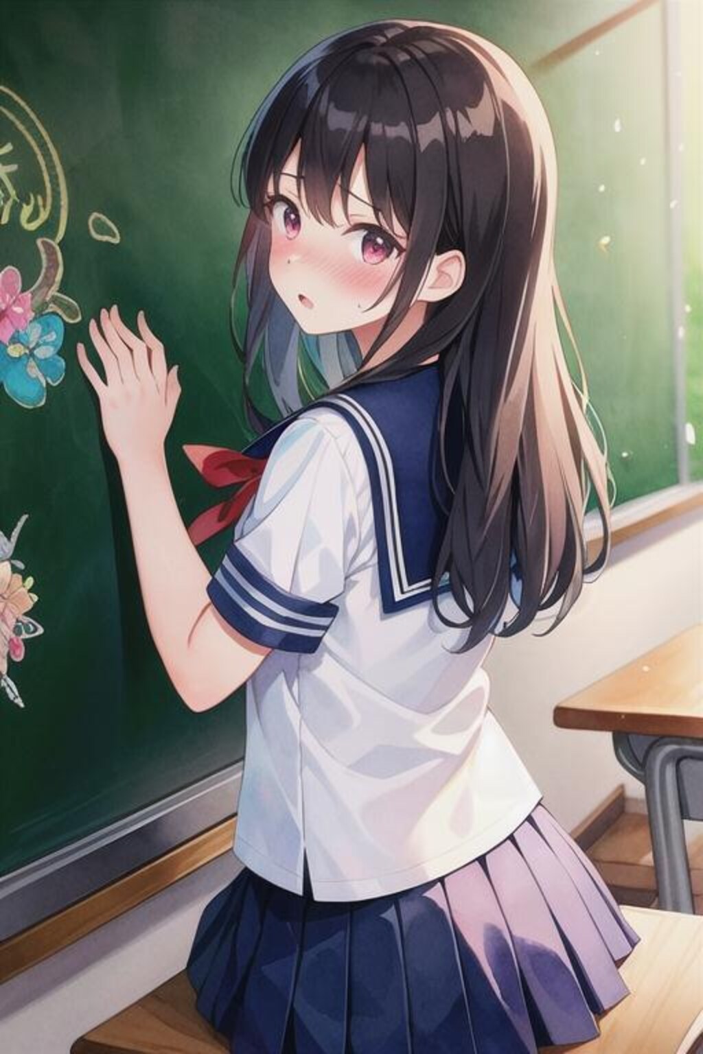 何も書いてないわよ