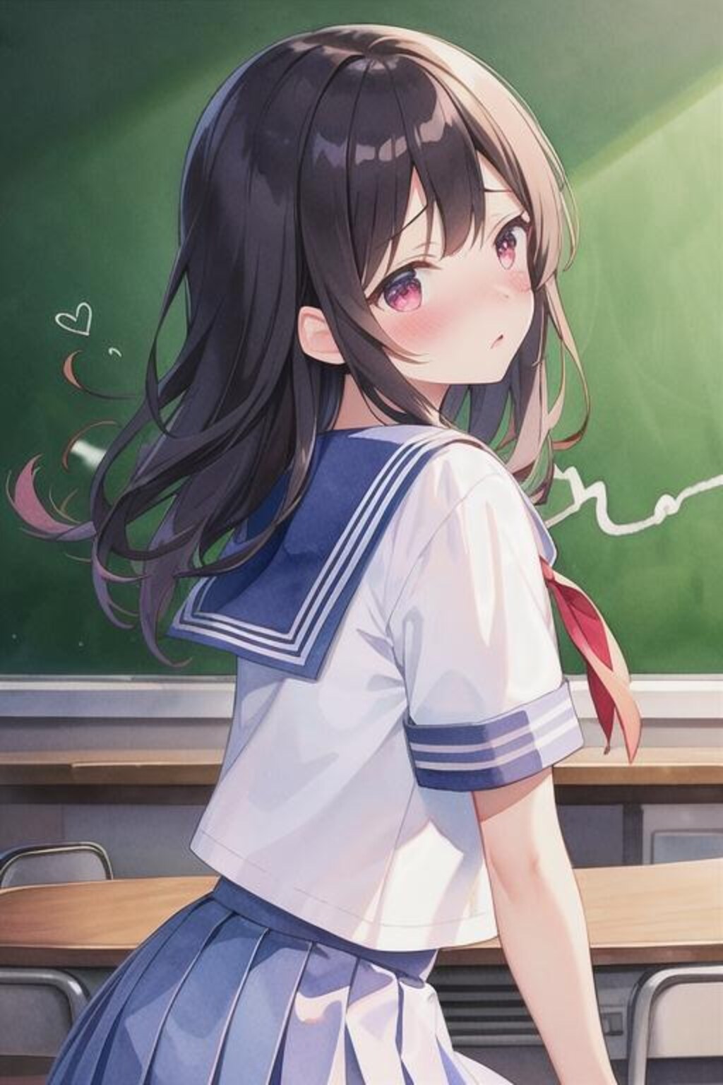 何も書いてないわよ