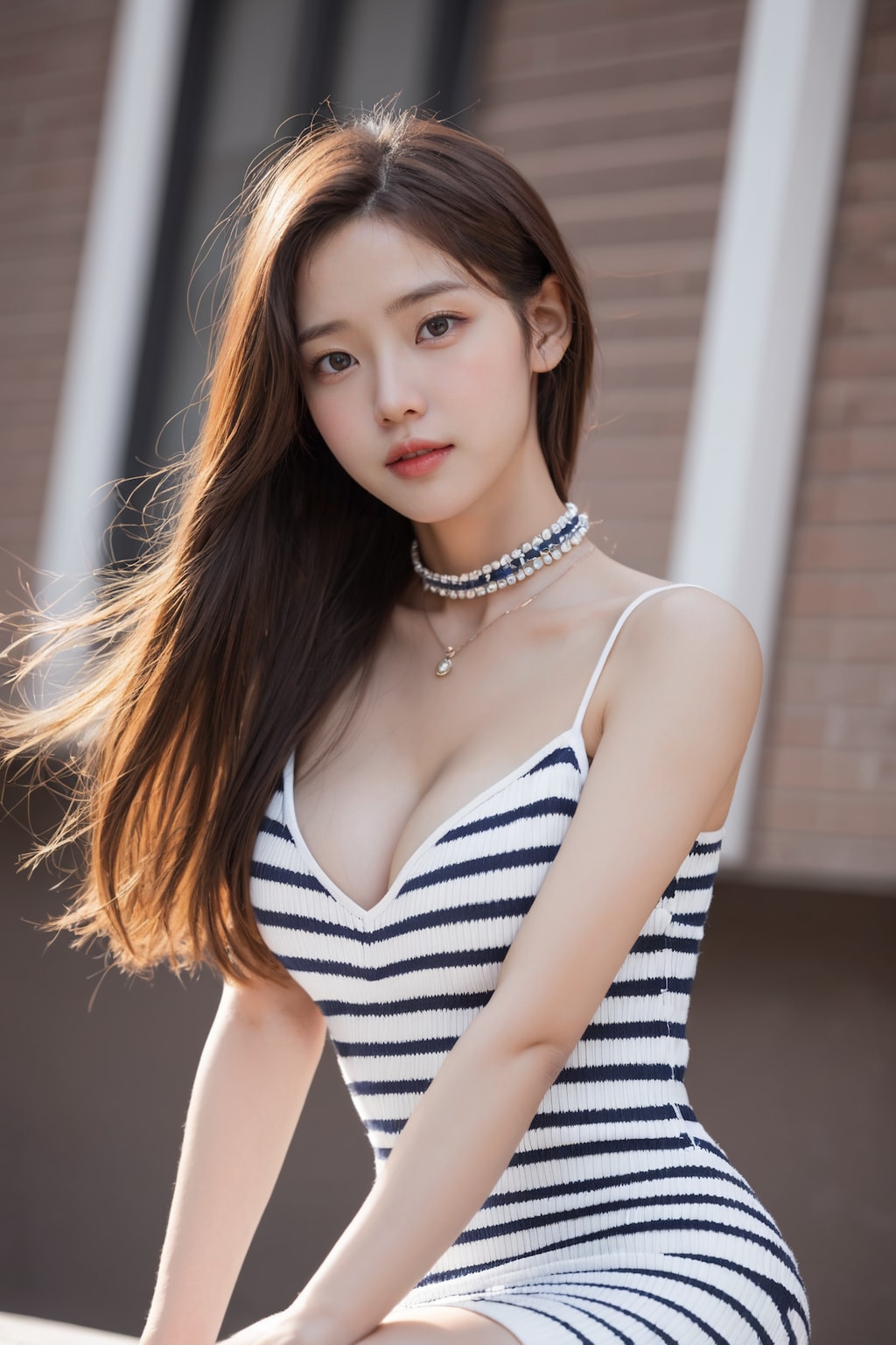 striped mini dress ❤️
