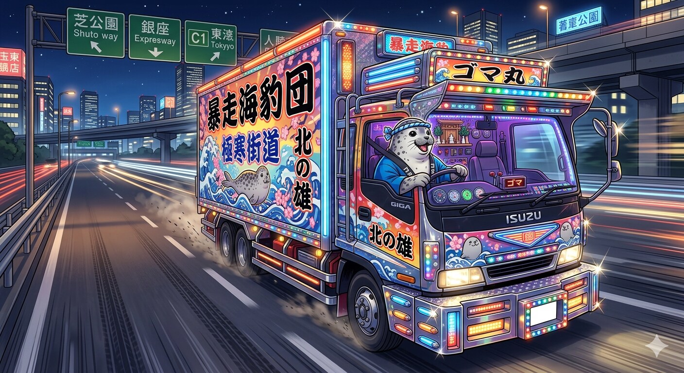 アザラシのデコトラドライバー