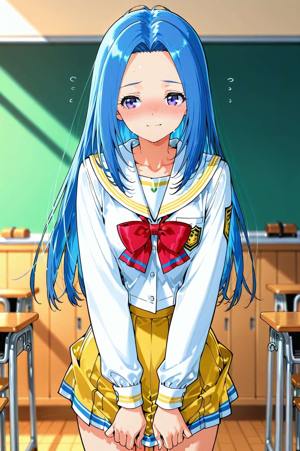 青髪の女の子 | の人気AIイラスト・グラビア